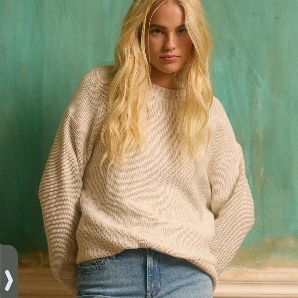 Aerie Cotton Knit Sweater